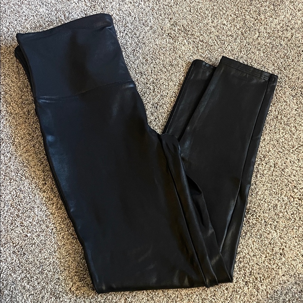 Spanx Faux leather leggings XL